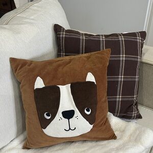 Boston terrier / frenchie throw pillow
